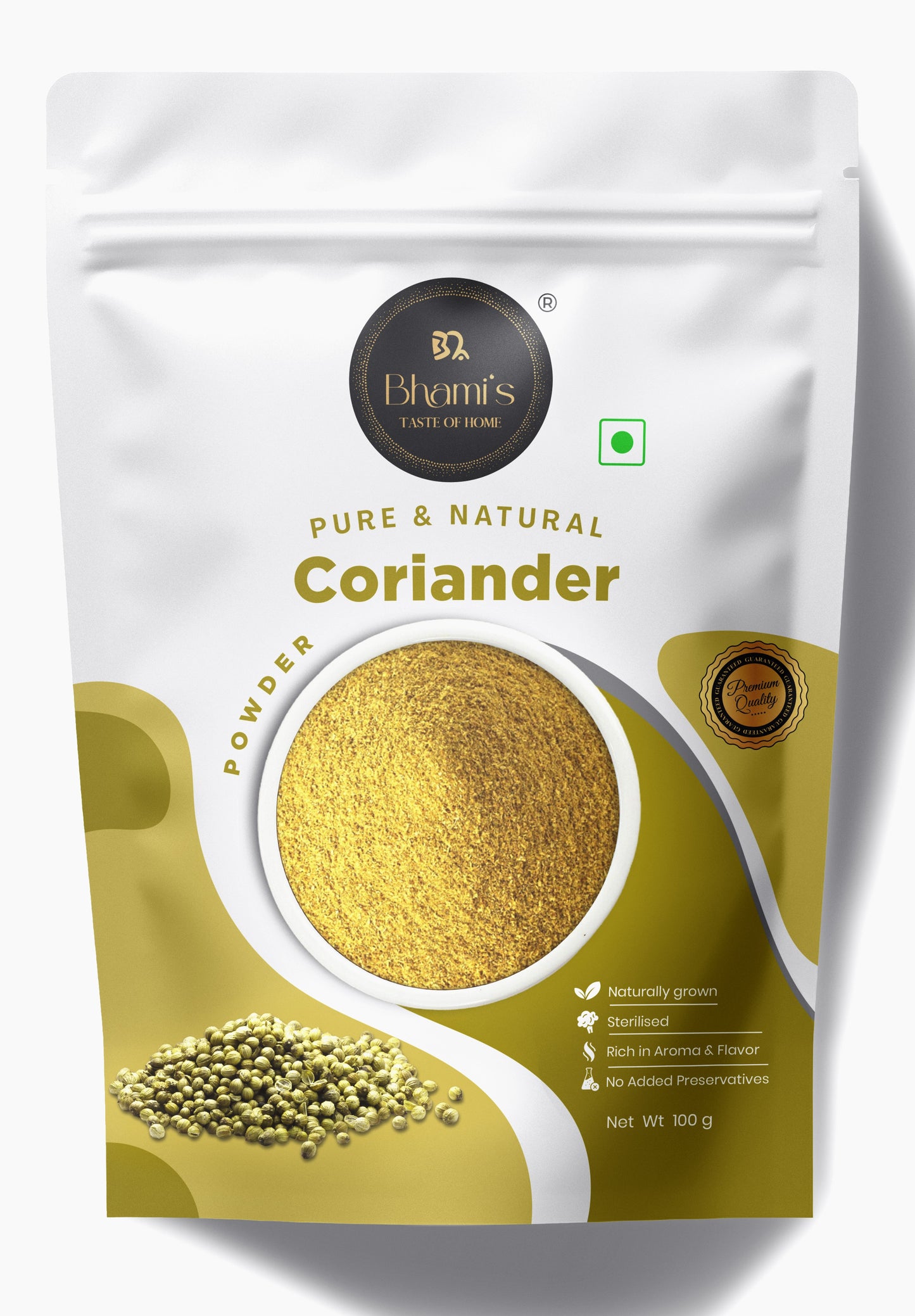 Bhami's® Coriander Powder (Dhania) - | Pure Unadulterated | Natural Oils