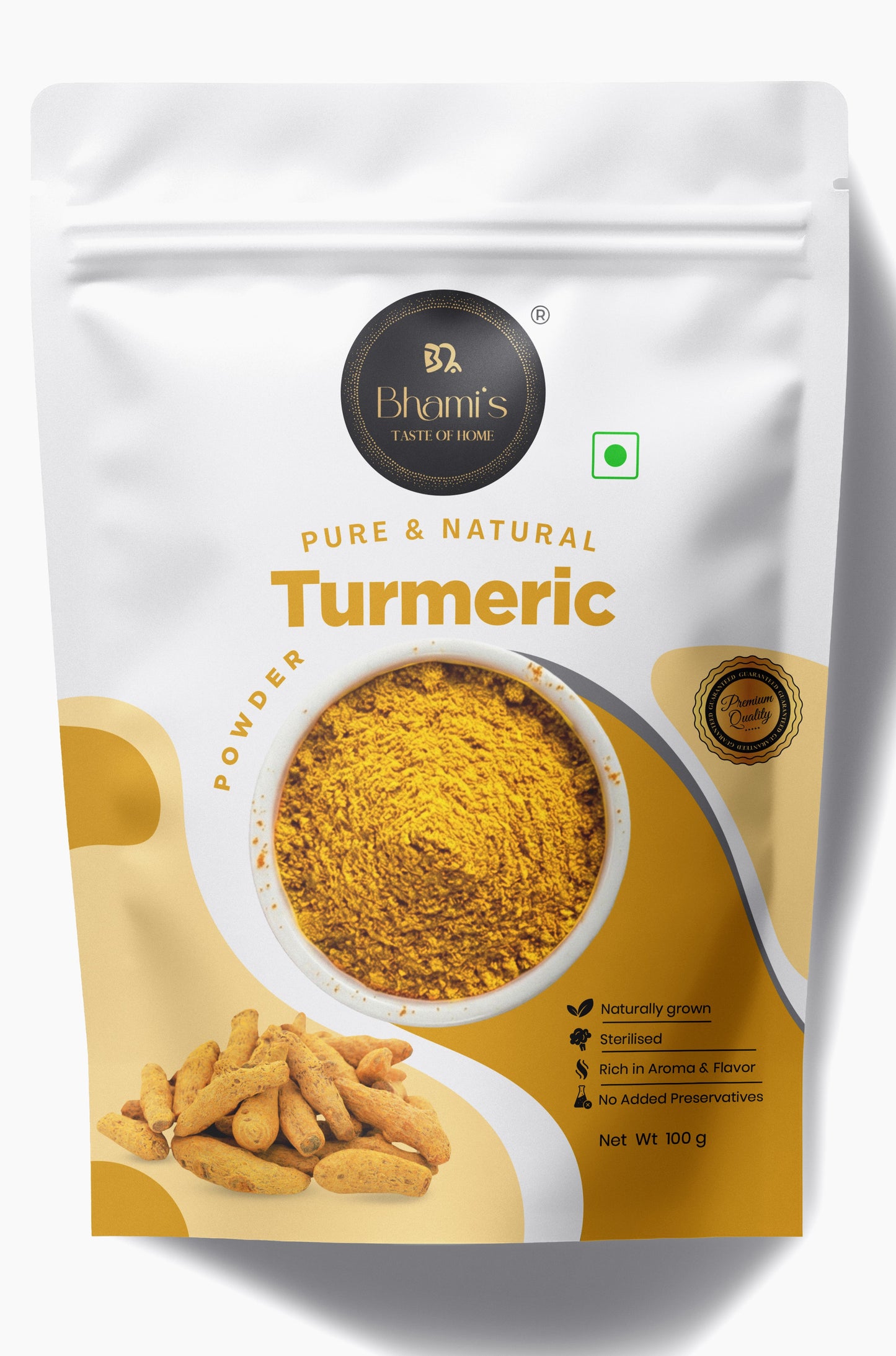 Bhami's® Turmeric Powder (Haldi) —  | High Curcumin | Natural Oils